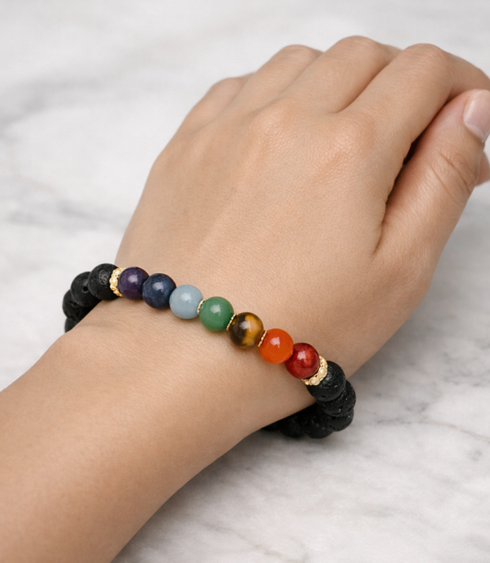 7 CHAKRA LAVA BRACELET 2 7 CHAKRA LAVA BRACELET 2